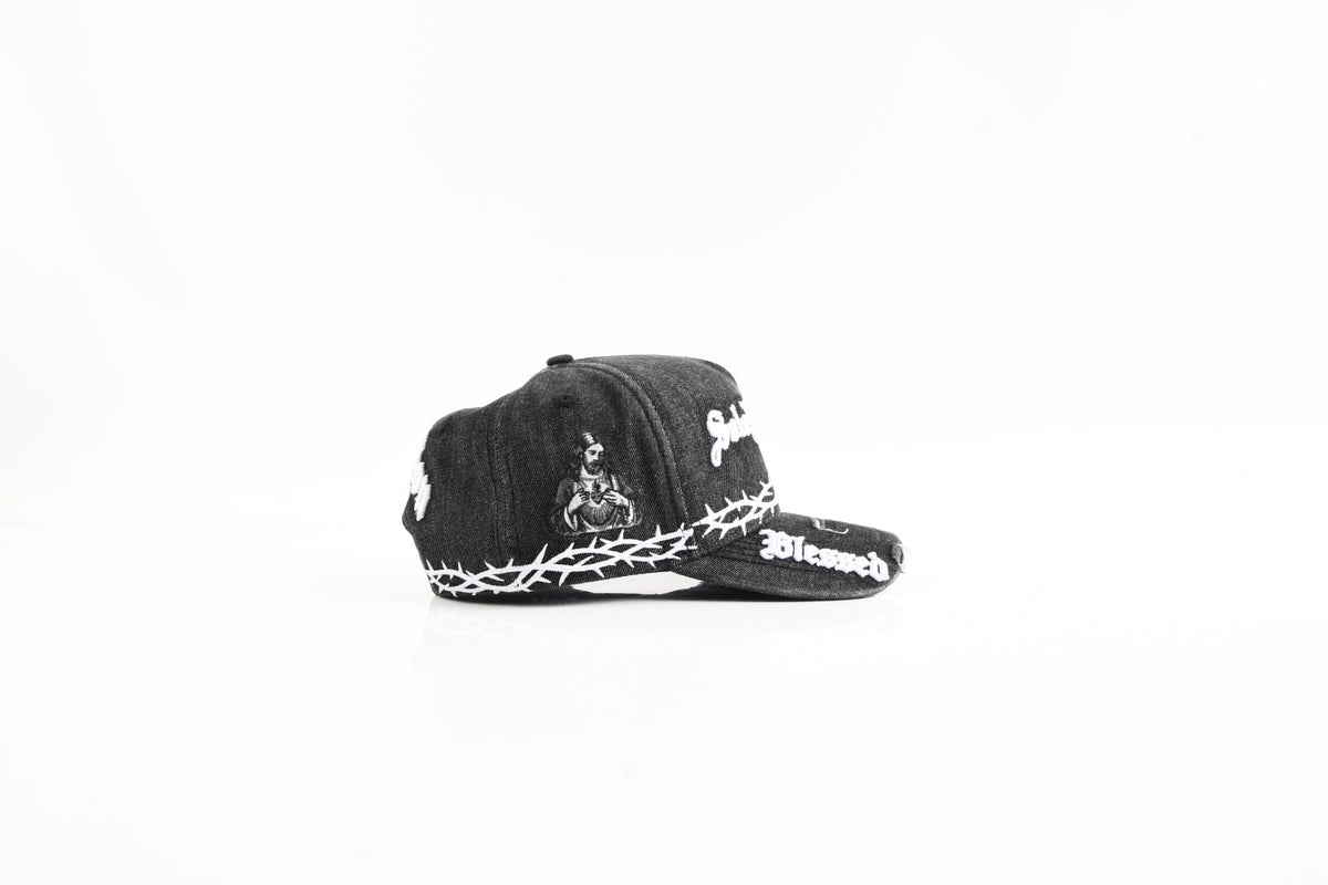 Solo Dios Sabe Crown of Thorns Hat (Grey Washed)