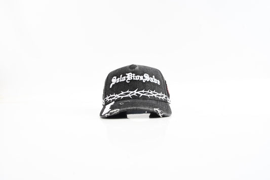 Solo Dios Sabe Crown of Thorns Hat (Grey Washed)
