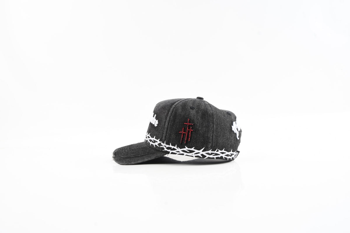 Solo Dios Sabe Crown of Thorns Hat (Grey Washed)